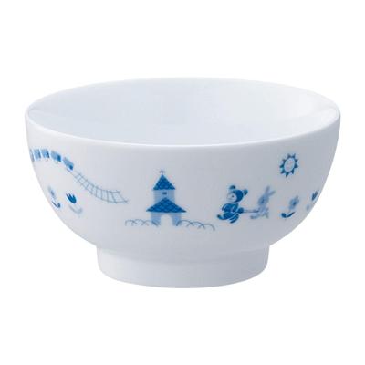 Noritake Миска для риса Light Step Посуда Безопасна для микроволновой печи Безопасна для посудомоечной машины 1 шт. Синий Тонкий фарфор 10,5 см Детская (Армированный фарфор)