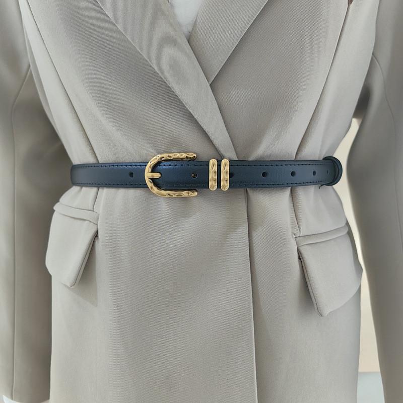 Solid Trendy Color Leather Waist Accessory For Women Casual Looks Gift Fashion