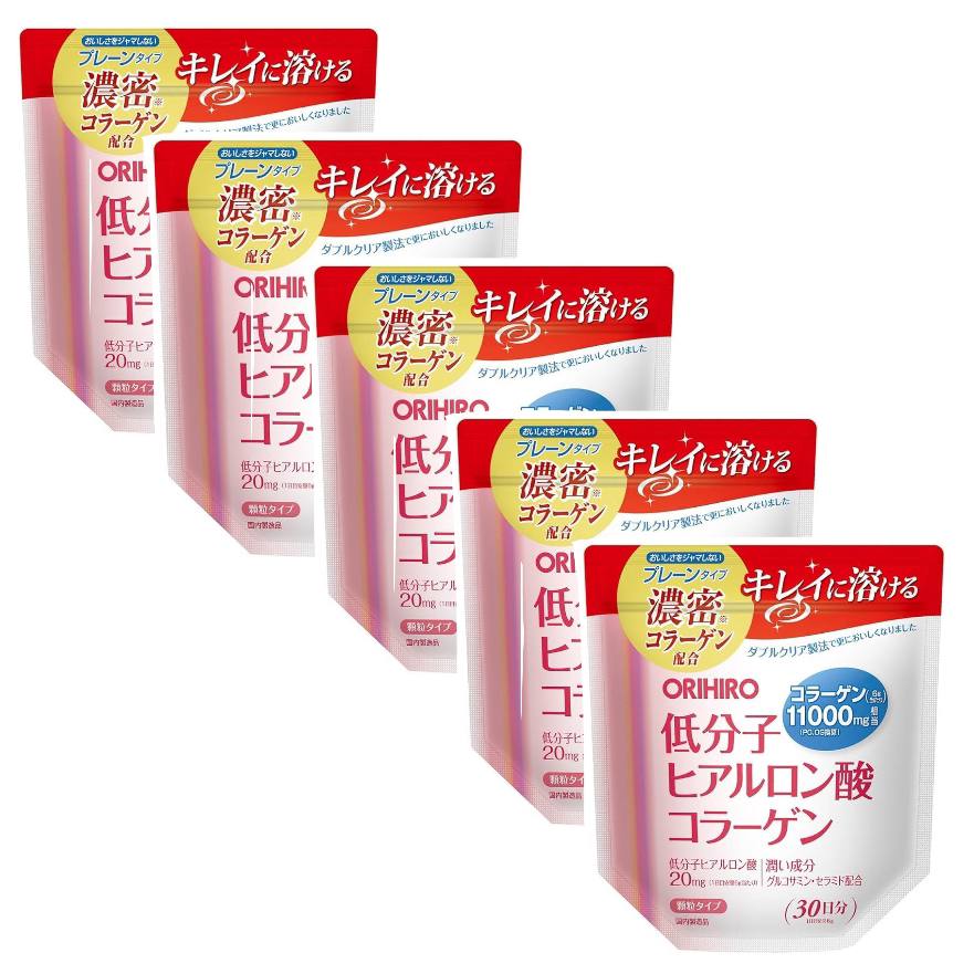Orihiro Низкомолекулярный коллаген с гиалуроновой кислотой, 180 гр