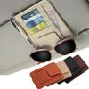 Car Sun Visor Card Holder Multi-Pocket Auto Organizer Pocket Storage Car Document Storage Pouch Pen Holder Interior Accessories