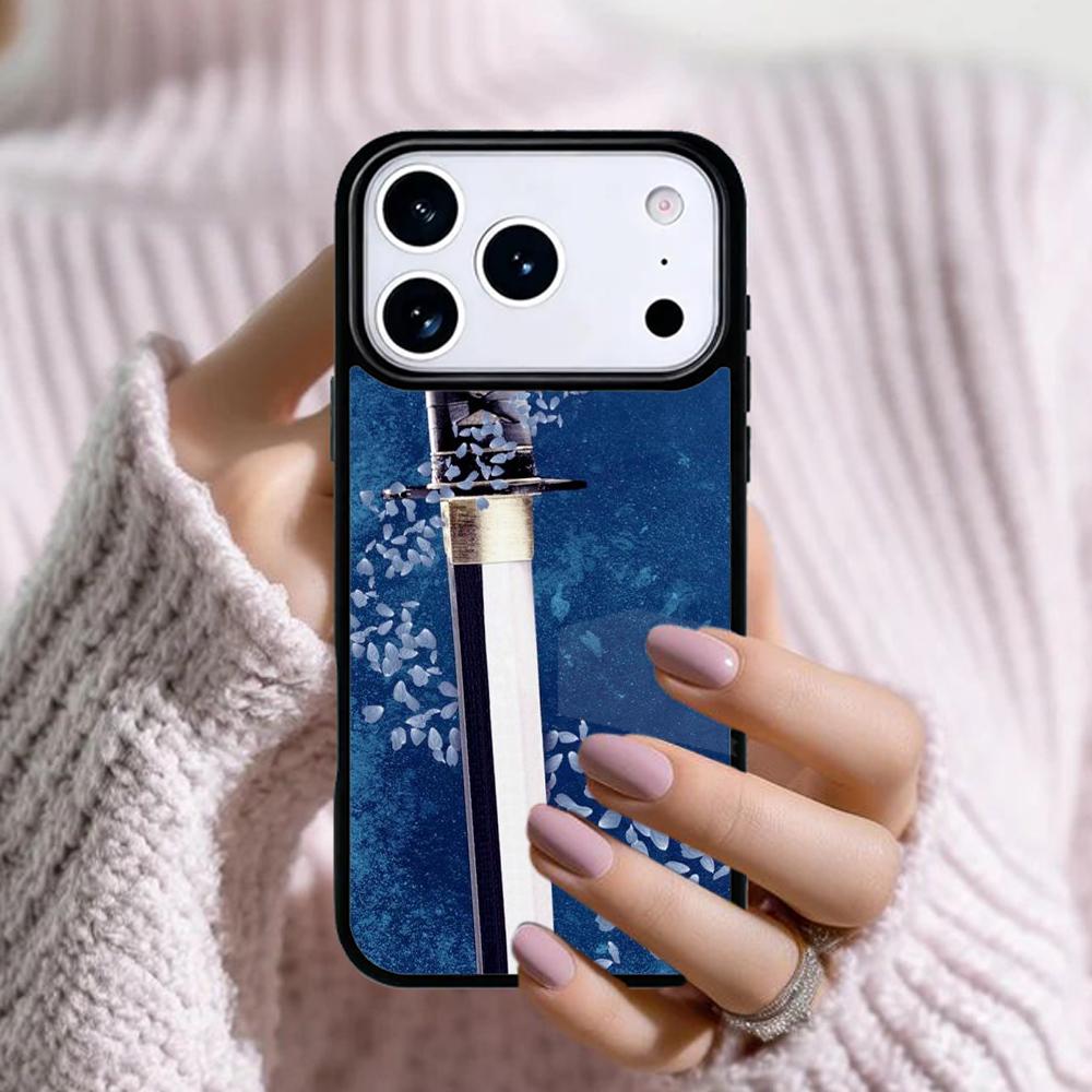 Чехол для телефона Apple iPhone 17 Air 16E 15 14 Plus 13 12 11 Pro Max Mini с изображением японского самурая Катаны Funda Cover
