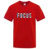 Summer Mens Tshirt High Quality 100 Cotton Loose Focus Print Men Top Casual Loose Oneck Men Short Sleeve Tshirt Male Tees