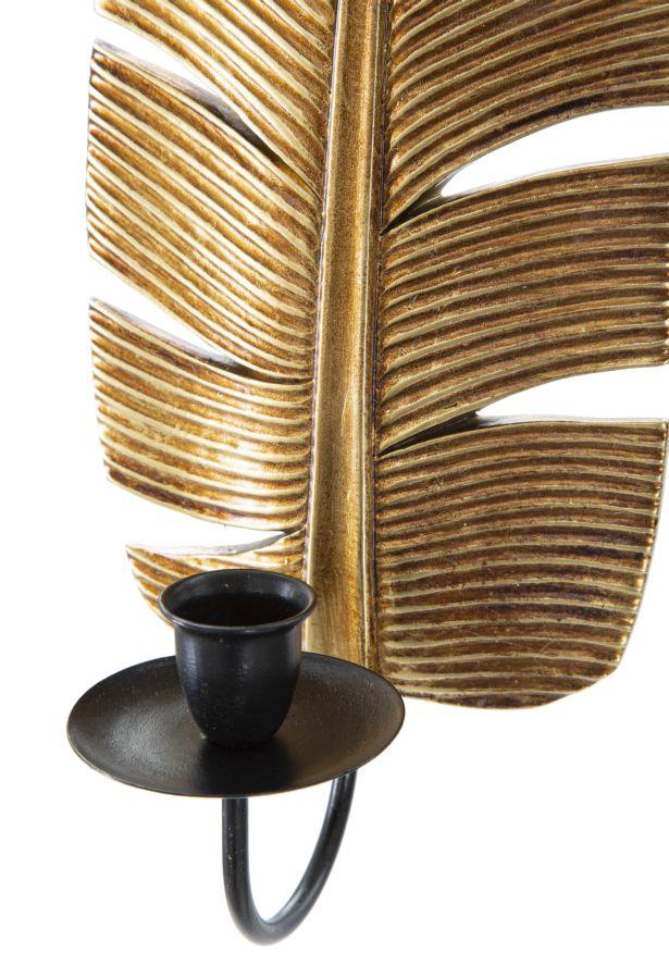 Настенный подсвечник Лист См 12,8X8,9X31,2