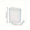 Portable Organizer Box with Lid - Transparent Front Window, Stackable Storage Case for Chargers, Headphones, Coins, Desk, Travel