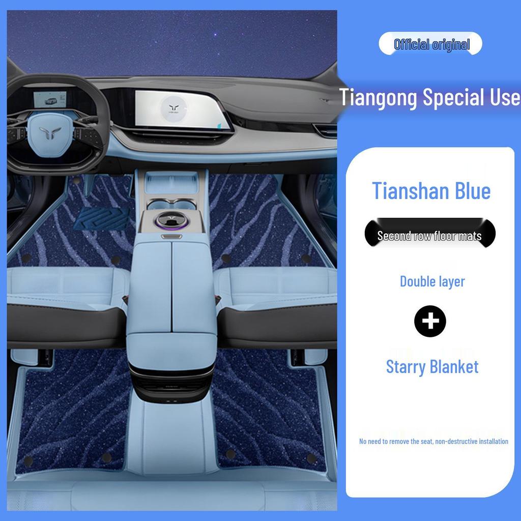Экологичные кожаные коврики для пола для Hongqi Tiangong 08: Полная защита интерьера