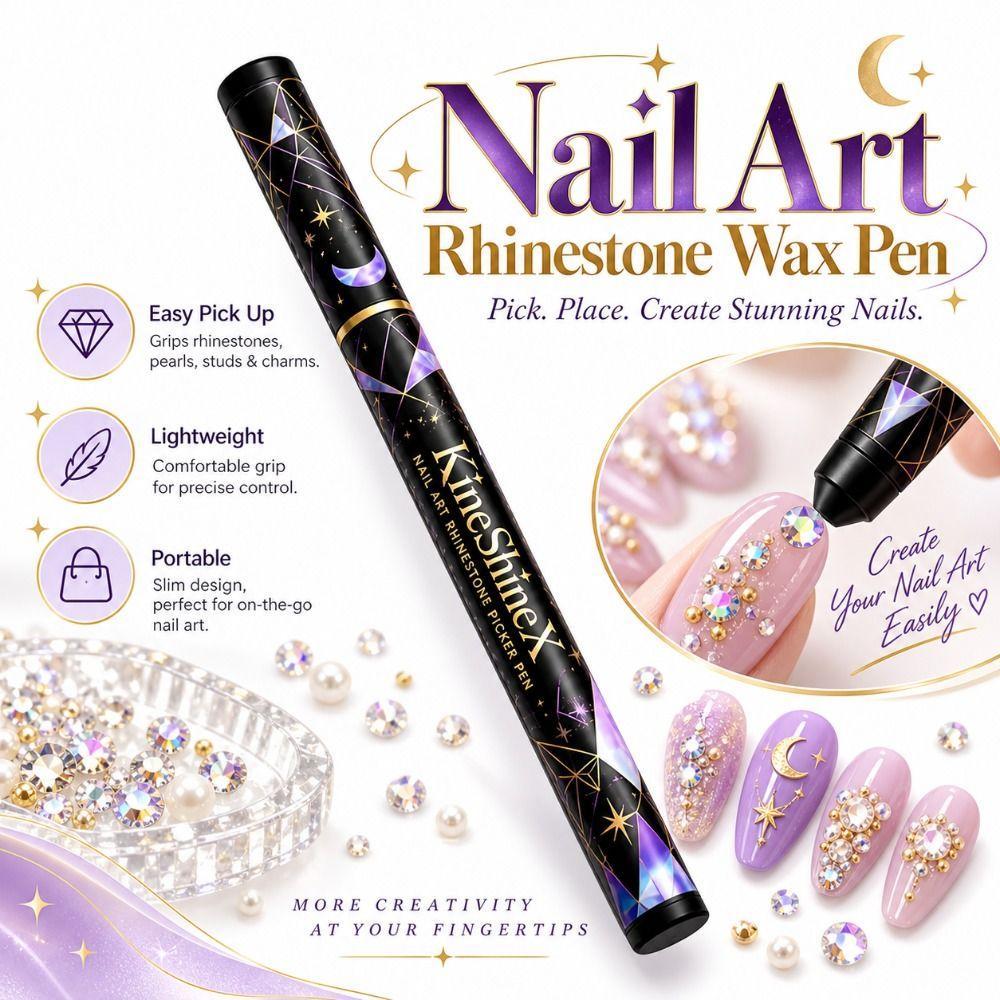 Nail Art Tools Nail Art Rhinestone Wax Pen Portable Rhinestone Placement Pen  Nail Art Decoration