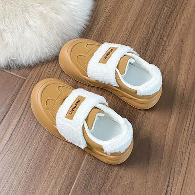 Липучка Мао Мао обувь хлеб хлопковая обувь зима новая теплая под большая голова ленивая осень и зима