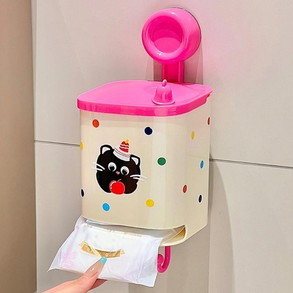 Waterproof Sanitary Pad Storage Box Cartoon Bathroom Shelf Bathroom Organization