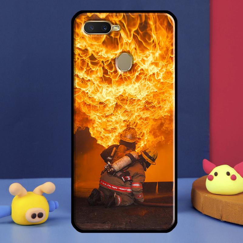 Чехол 'Герой Пожаротушения' для Oppo A98 A78 A58 A15 A16 A17 A5 A9 A91 A52 A72 A76 A96 A74 A94 A54 S A57 A77