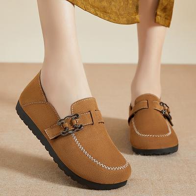 Женские удобные пенни-лоферы из искусственной замши, повседневные слипоны, легкие прогулочные туфли на плоской подошве, мокасины для вождения, туфли-лодочки для женщин, офисная обувь, рабочая обувь на плоской подошве