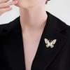Брошь-бабочка, Роскошное и изысканное платье-костюм для женщин высокого класса, Аксессуар-брошь, Элегантное чувство дизайна, Нишевая брошь высокого класса