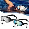 Очки для плавания 2 шт., Широкий обзор Анти-туман&УФ Очки для плавания для взрослых, Не протекающие очки для плавания для мужчин и женщин