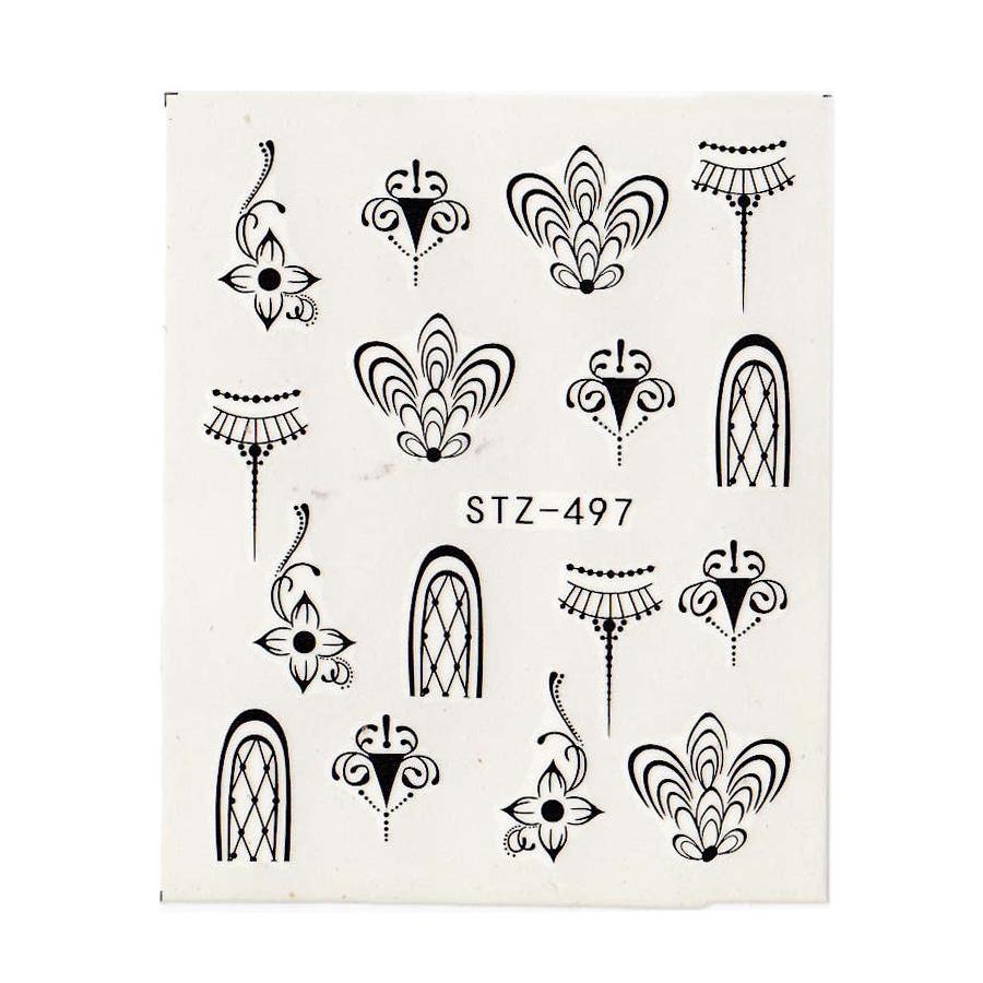 Переводные наклейки для ногтей Flower Butterfly Nail Art для украшения ногтей