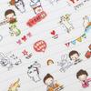 6sheets /Bag Cute Cartoon Children Stickers Transparent Pvc Stickers Waterproof Stickers Creative Bagged Animal World Stickers