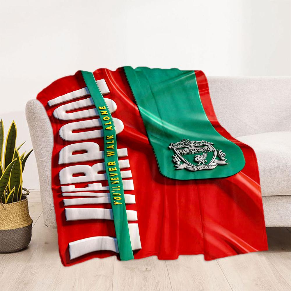 Liverpool Football Club Blanket Comfortable Perfect For Office Bedding Chair For All Seasons Modern Perfect Gift For Relatives And Friends