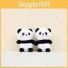 Adorable Cute Panda Plush Toy Keychain Bag Charm Soft Pp Cotton 12cm Height
