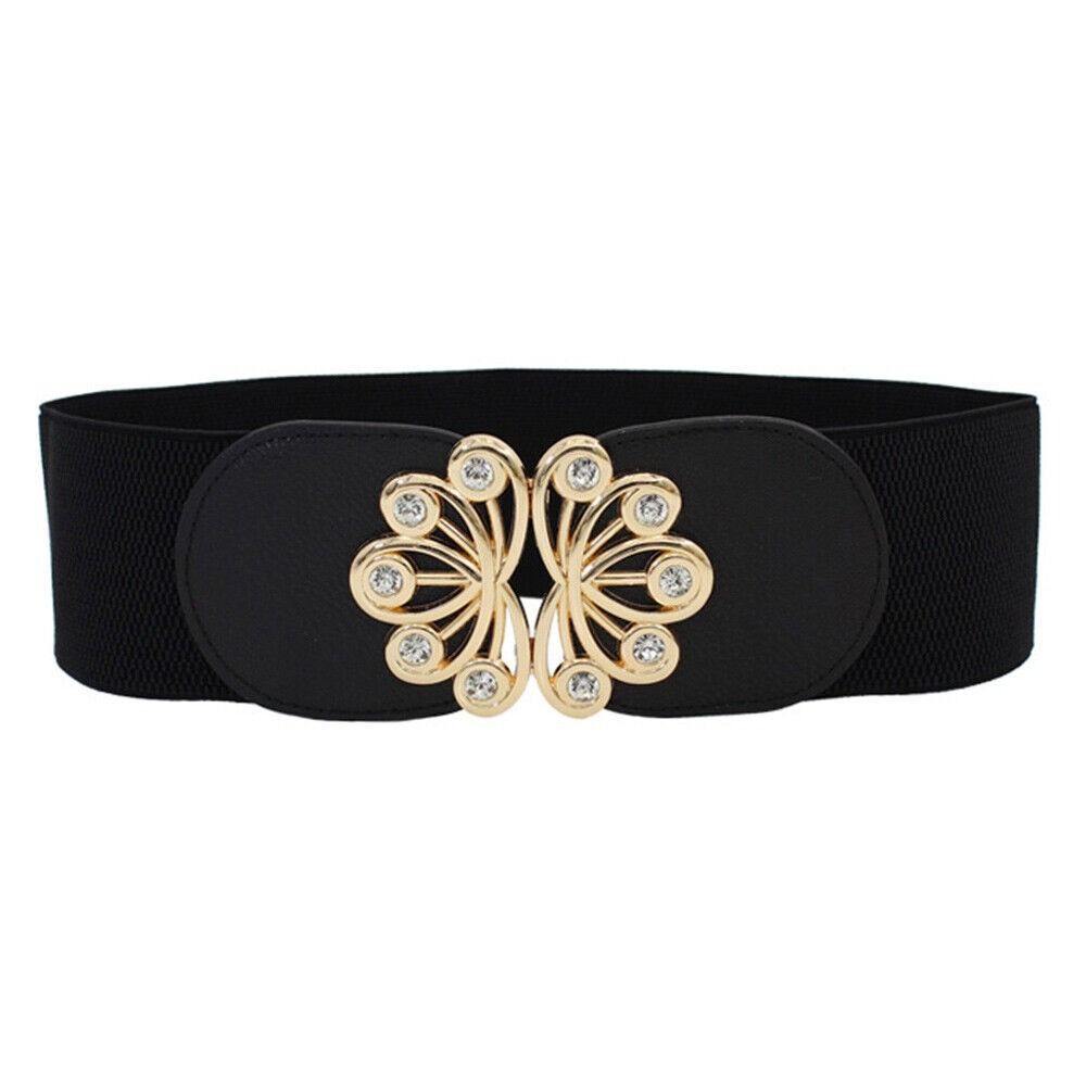 Металлическая пряжка поясной ремень большой размер эластичный широкий ремень удобный широкий пояс женский