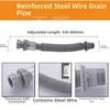 Расширяемая дренажная труба Пластиковый дренажный шланг Гибкая дренажная труба Раковина умывальника