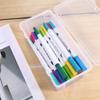 Waterproof Pencil Box Transparent Pen Pencil Case Multifunctional Desktop Storage Box  Sundries