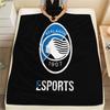 Atalanta BC logo Printed Flannel Blanket, soft throw for bedroom sofa, washable,soccer fan merchandise, great gift.