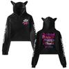KPop Demon Hunters Huntrix Saja Boys Merch Cat Ear Hoodie Women’s Pullover Sweatshirt with Anime Graphic for K-Pop Fans