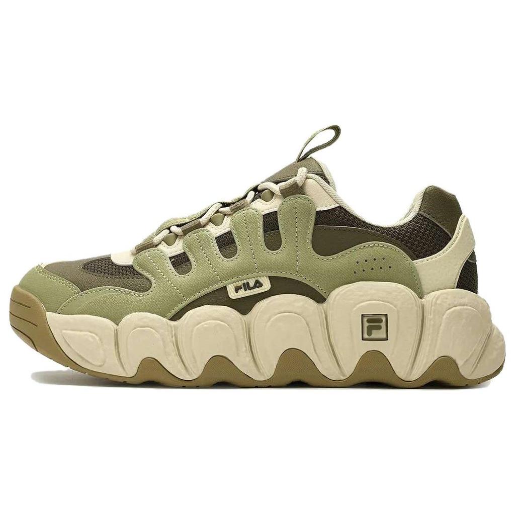 Fila Mars 1 Comfortable Versatile Shock Absorbing Non-Slip Low-Top Dad Shoes Men Sneakers Olive-Green F12M342103FOA
