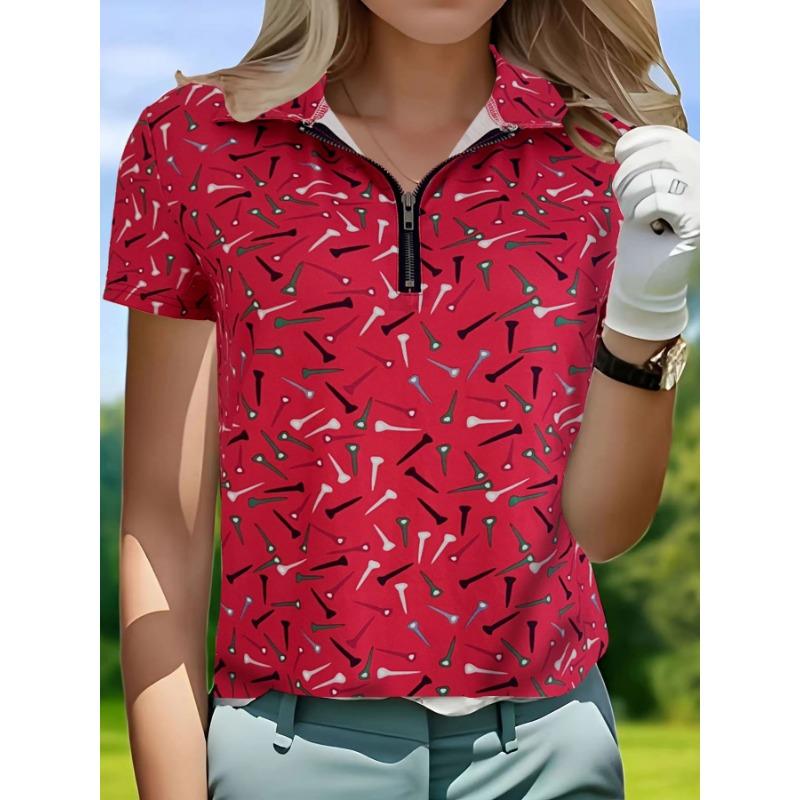 VEZFAA Женские модные повседневные летние весенние блузки и рубашки-поло с короткими рукавами и воротником-стойкой