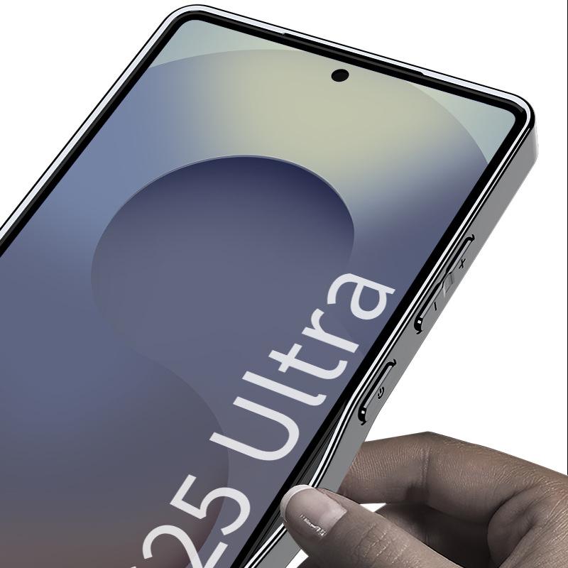 Подходит для чехла для мобильного телефона Samsung S25U S25u Гальванизированный Однотонный Кожаный Матовый Чехол с Текстурой Стиль Мелкие Отверстия Защита от Падения