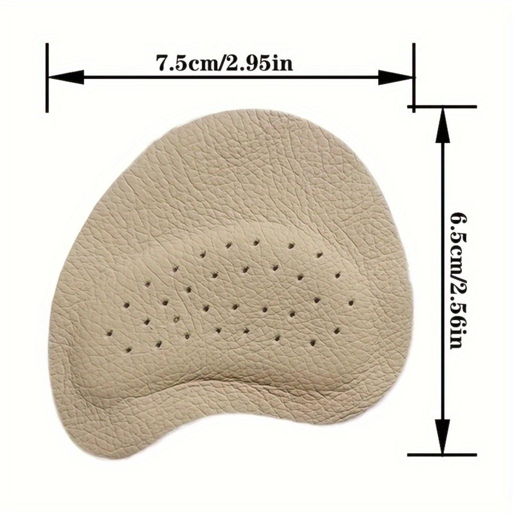 Self Adhesive Front Foot Pad - Anti Slip, Sweat Absorbing Faux Leather Pad, Enhances The Comfort of High Heels and Sandals, Upgrades The Insole