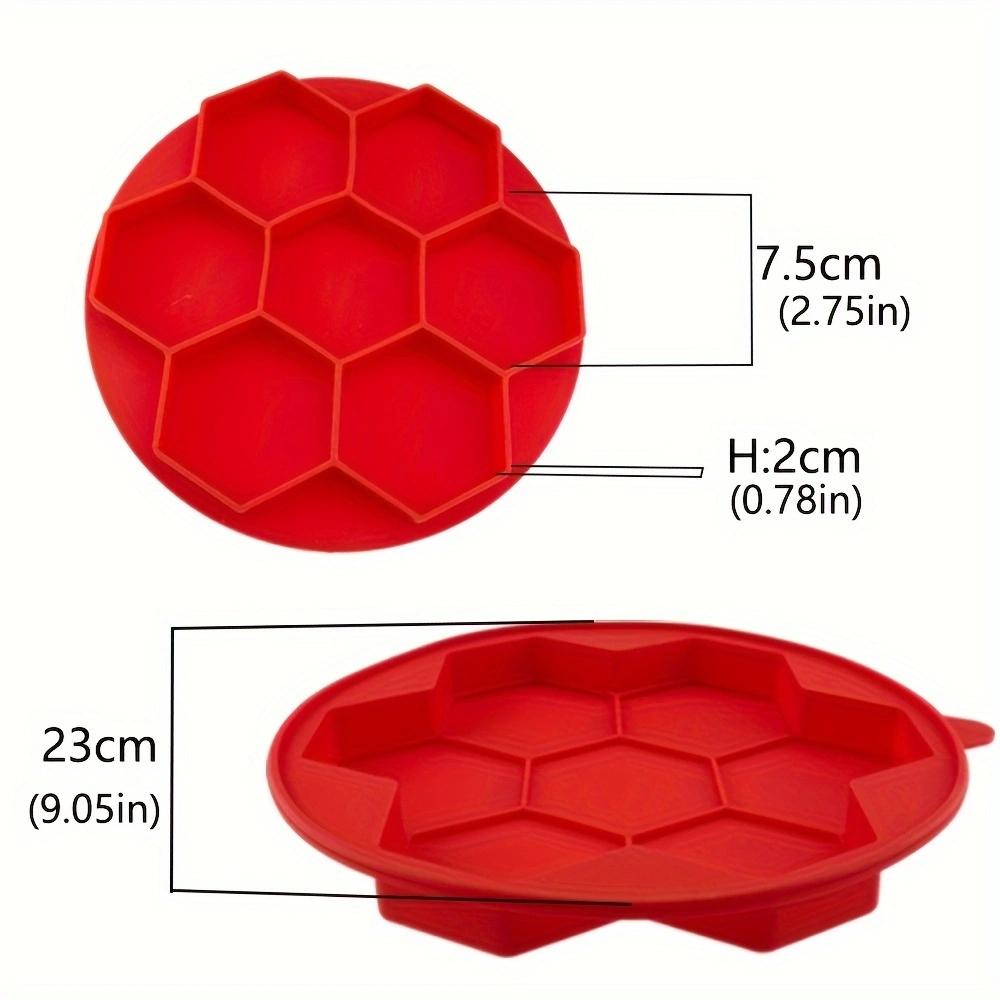 7 In 1 Hamburger Silicone Mold Silicone Burger Press Food Storer Hexagonal Hamburger Patty Maker Press Meat Slider Shape Trays