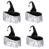 Halloween Witch Caps for Cosplay Punk Spiderweb Wizard Hat Adult Unisex Party Hat Costume Pointed Hat Festival Props Hat