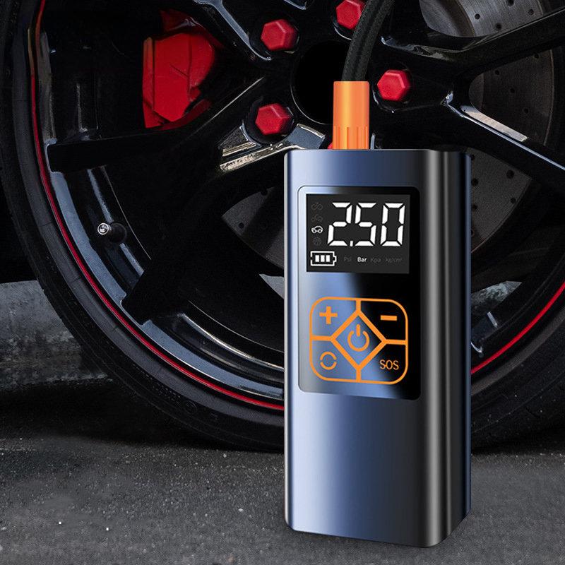 12 В 150PSI насос для накачивания шин 4000 мАч Электрический беспроводной портативный автомобильный воздушный компрессор дисплей для мотоцикла, велосипеда, автомобильные покрышки