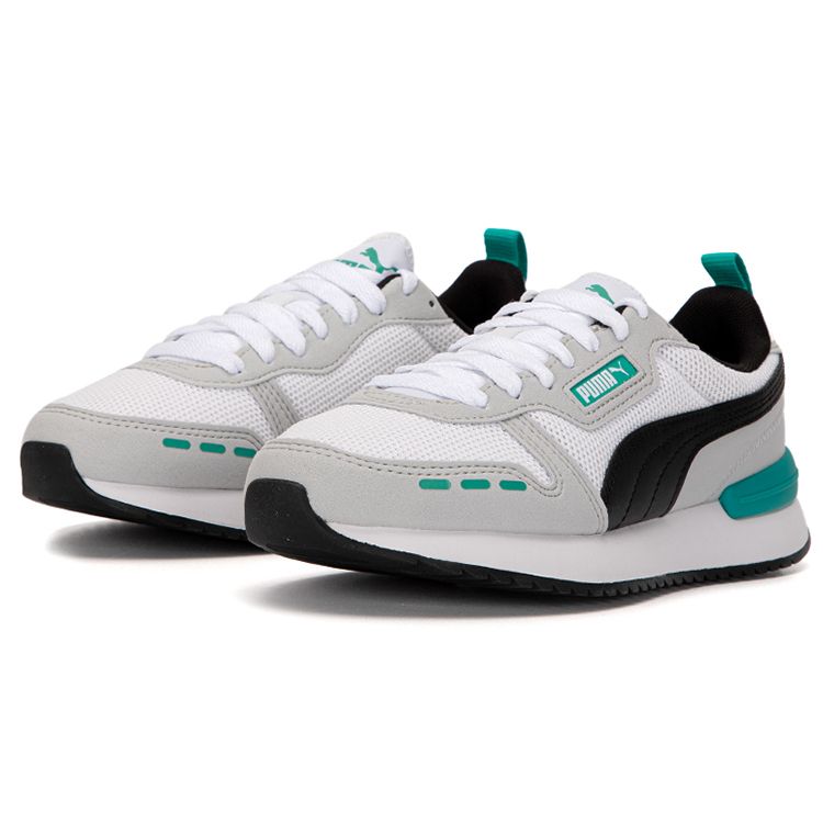 Puma Кроссовки унисекс R78 White Spectra Green Black Harbour-Mist 373117-52
