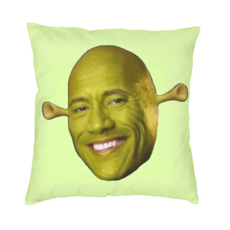 The Rock Face Dwayne Cushion Covers Sofa Decoration Famous Actor Johnson Square Throw Pillow Cover 45x45