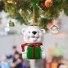 2023 Happy New Year Christmas Ornament DIY Xmas Gift Snowman Christmas Tree Animal Pendant Doll Hanging Decoration