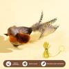 Interactive Chirping Bird Cat Toy Touch Activated Electric Bird Realistic Simulation Plush Bird Toy for Indoor Cats And Dogs