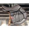 Leather Jumping/Close Contact, Double Flap Changeable Gullets Saddle, Size 17", 17.5",18"