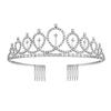 Birthday Rhinestone Crown Headband Princess Tiara Bride Wedding Crown Adult Headband Diamond Children