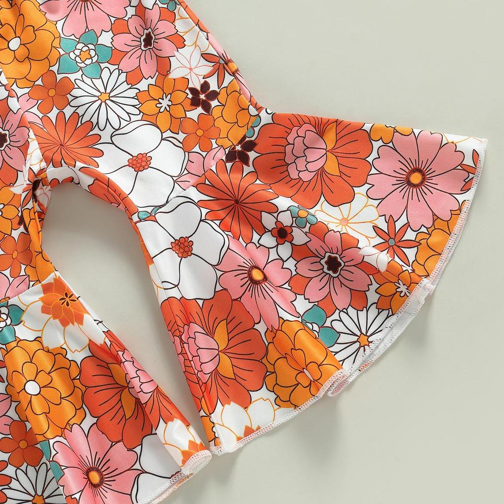 Big Sister Little Sister Matching Outfits 6M 12M 18M 24M Little Sister Newborn Outfit Baby Girl Romper Floral Bell Bottoms Summer Clothes