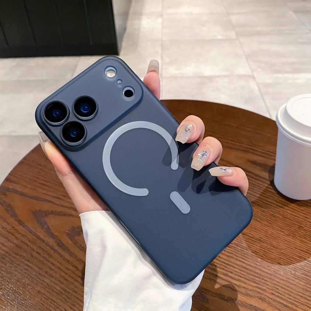 Применимо к iPhone17ProMax ледяной туман магнитный чехол для мобильного телефона матовый Apple 16Pro противоударный 15 защитный чехол