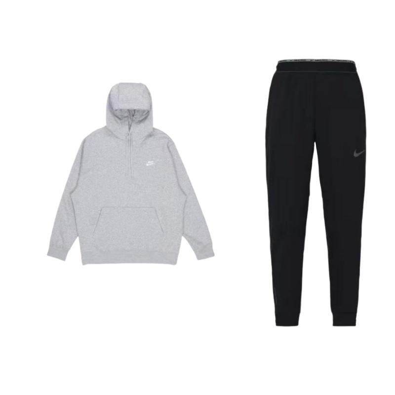 Nike Sportswear Club Fleece Sweatshirt Set Men's DD2123-010+BV2655-063