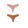 2Pcs/Lot Women Sexy Ice Silk Panties Low-waist No Trace Underwear Thong Female G String Breathable Lingerie Temptation Intimates
