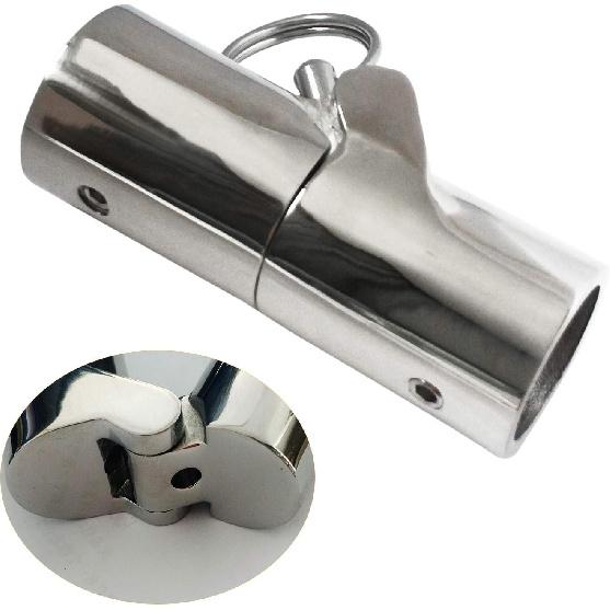 316SS Marine Grade Boat Handrail Fitting -Boat Pipe Connector,Folding Swivel Coupling Tube Joint Connector for 1" (25MM) O.D.Tube/Pipe