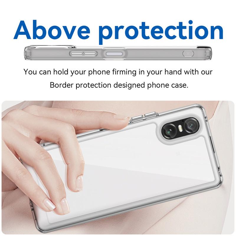 For Sony Xperia 10 VI Case Sony Xperia 10 VI Cover Funda Shockproof Clear PC + TPU Silicone Phone Back Cover Sony Xperia 10 VI