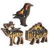 3D Woodcarving Ornament Boxwood Multilayer Handicraft Hollow Animal Desktop Decoration for Halloween
