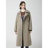 Cc Collect Herringbone Belted High Neck Long Coat C254msg534