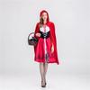 Halloween Adult Little Red Riding Hood Costume Red Dress Cloak Cloak Masquerade Costume
