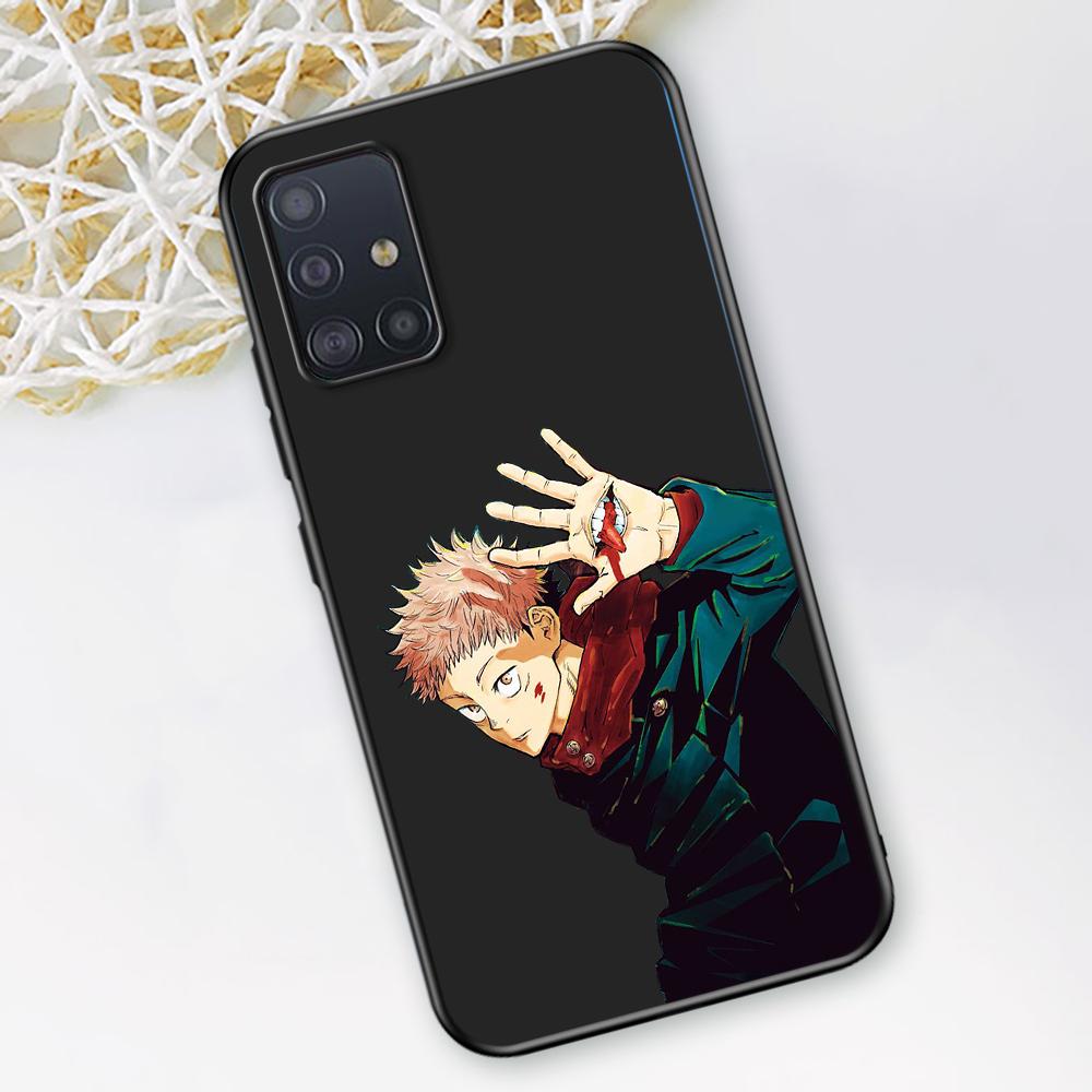 Чехол для телефона с изображением аниме Jujutsu Kaisen для Samsung Galaxy A12 A52 A51 A32 A21s A71 A02s A22 A31 A72 A41 A02 A42 A01 A03, черный чехол из ТПУ