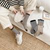 Trendy Striped Korean and Japanese Cotton Socks for Women - Autumn/Winter Collection