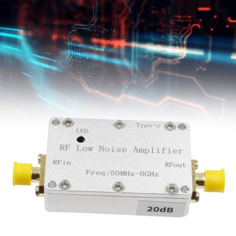 50 МГц - 6 ГГц ВЧ Усилители с Коэффициентом Усиления 20 дБ 30 дБ ВЧ Драйвер Передатчик Малошумящие Усилители Радиоприемник для VHF UHF Широкополосный